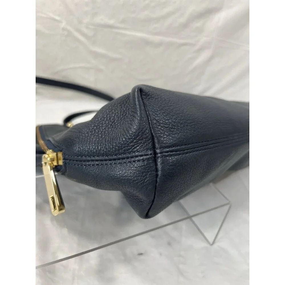 Juicy Couture Orange Grove Winged Tote navy leather new convertible